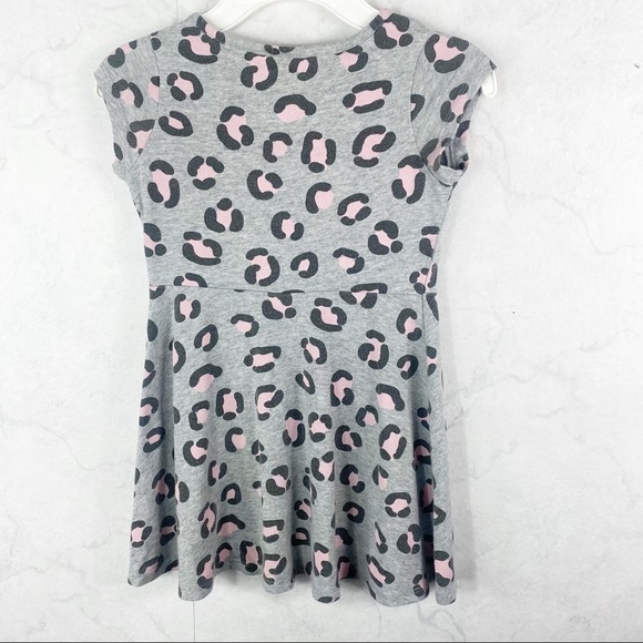 [Cat & Jack] Girls Grey Leopard Print Dress - Picture 2 of 2